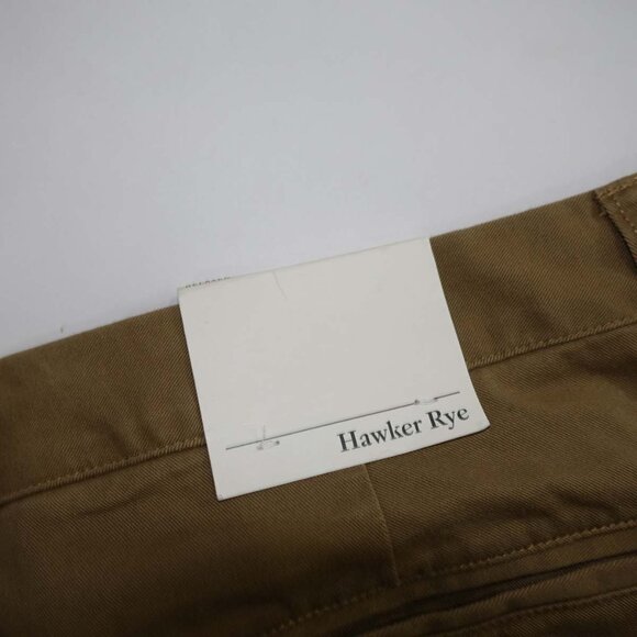 Hawker Rye Men's Relaxed Fit Chino Pants 40 x 30 NWT Beige Mid Rise Flat Front - Picture 8 of 8
